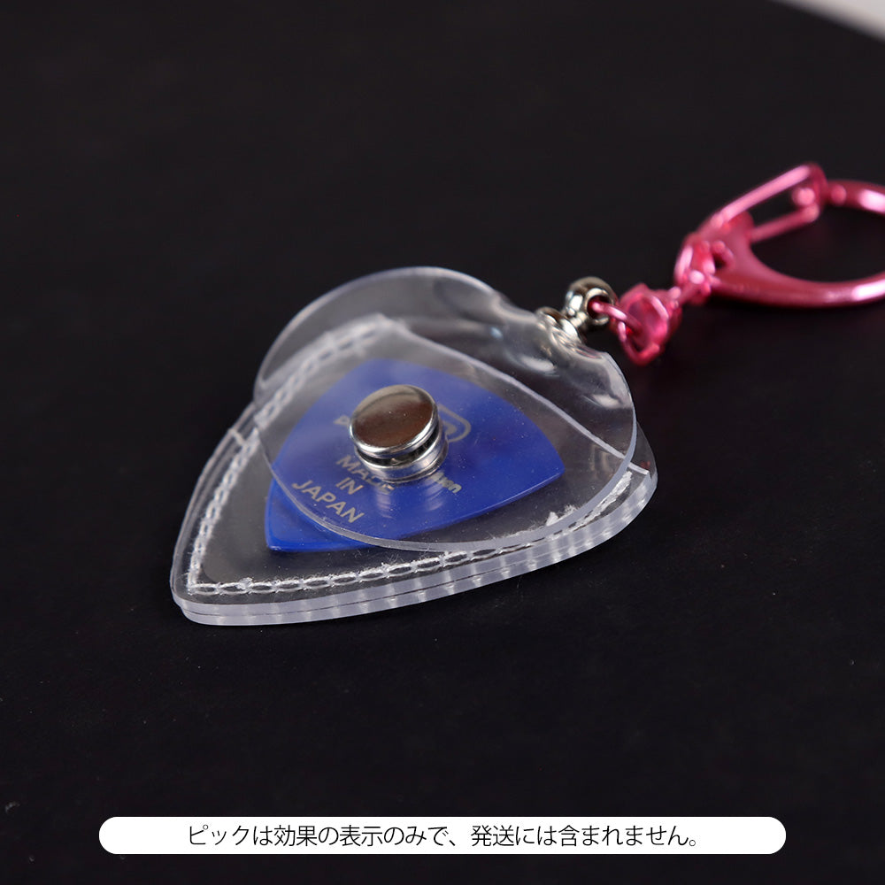 KIZAI キザイ QC055-◯◯ キーホルダータイプ透明ソフトピックケース 携帯用収納＆ディスプレイ 3個入り