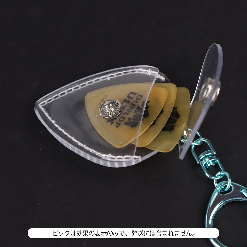 KIZAI キザイ QC055-◯◯ キーホルダータイプ透明ソフトピックケース 携帯用収納＆ディスプレイ 3個入り