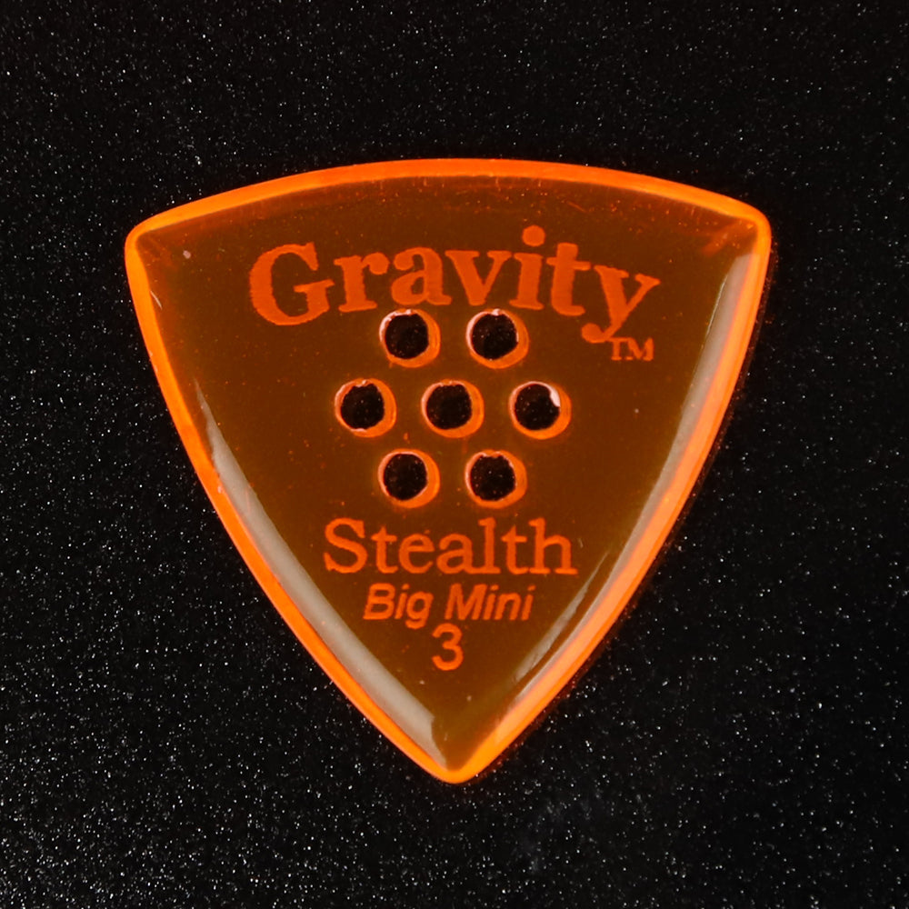 Gravity グラビティStealth Big MiniギターピックGSSB3PM orange 1枚入り
