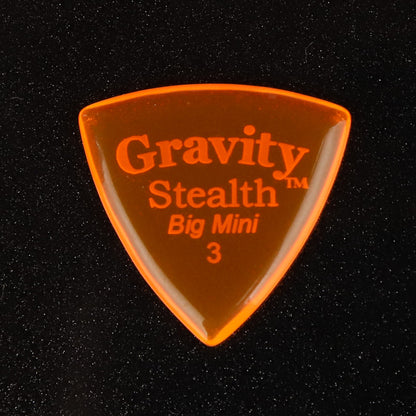 Gravity グラビティStealth Big MiniギターピックGSSB3P orange 1枚入り