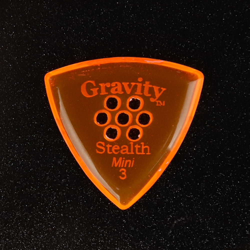 Gravity グラビティStealth Miniギターピック GSSM3PM  orange 1枚入り