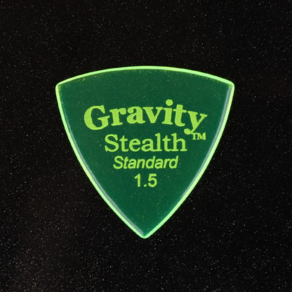 Gravity グラビティStealth StandardギターピックGSSS15P  fluorescent green 1枚入り