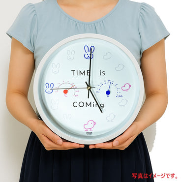 CRECER クレセル TC-030 温湿度計付きアナログ時計
