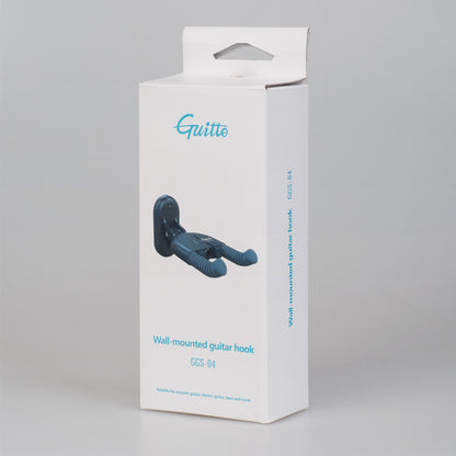 Guitto ギターハンガー 壁掛け GGS-04 自動ロック式・折りたたみ可能 ギタースタンド 省スペース ギターフック