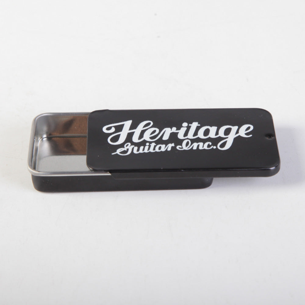 Heritage ナイロン  ギターピック ティアドロップ型 12枚入り缶ケース