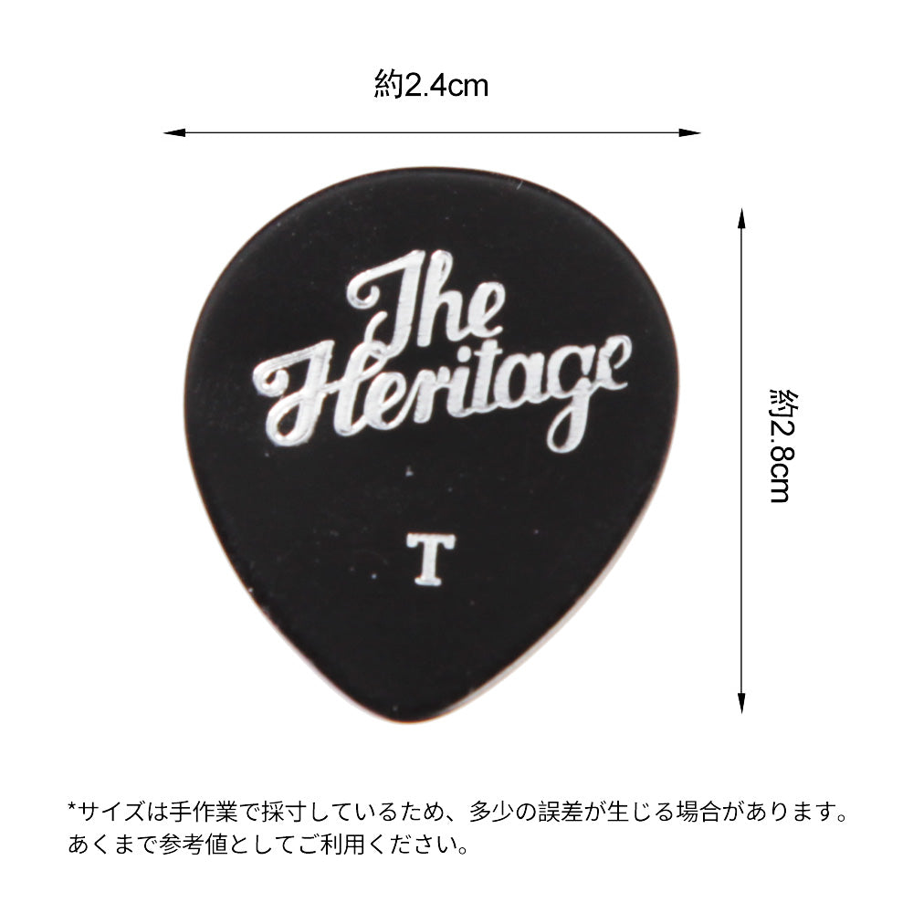 Heritage ナイロン  ギターピック ティアドロップ型 12枚入り缶ケース
