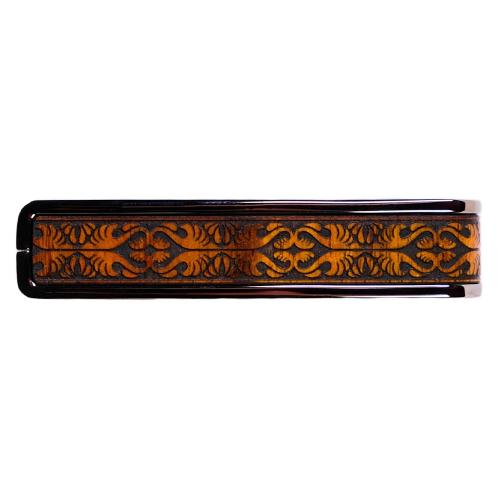 Thalia Capos ギター用カポタストBlack Chrome Finish Koa Nouveau TH-CB201-21