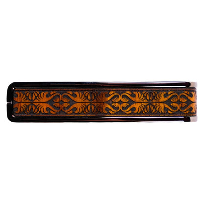 Thalia Capos ギター用カポタストBlack Chrome Finish Koa Nouveau TH-CB201-21