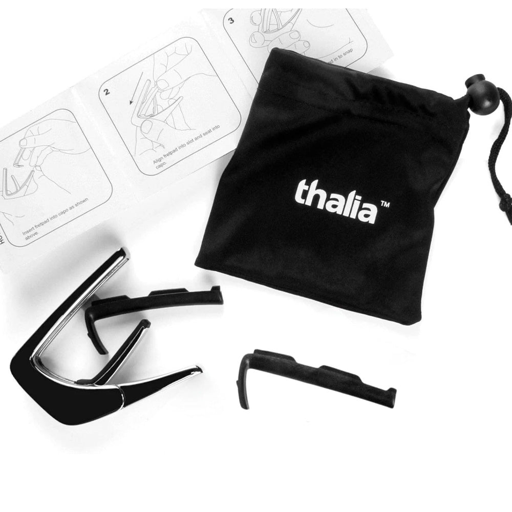 Thalia Capos ギターカポタスト Black Chrome Pearl Mandala TH-CB201-17