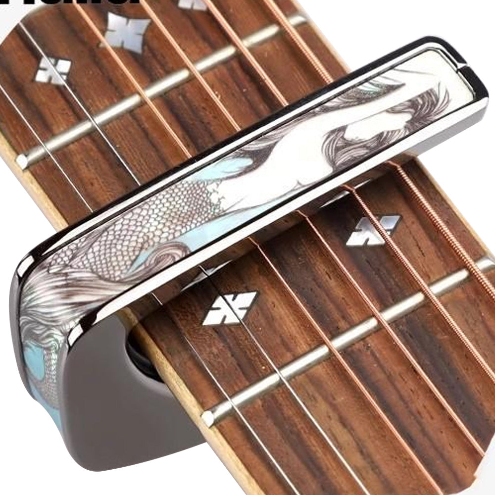 Thalia Capos ギターカポタストBlack Chrome Finish Mermaid TH-CB201-12