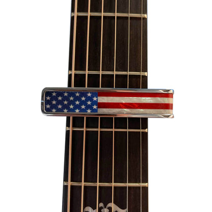 Thalia Capos ギターカポタスト Black Chrome Stars & Stripes TH-CB201-06