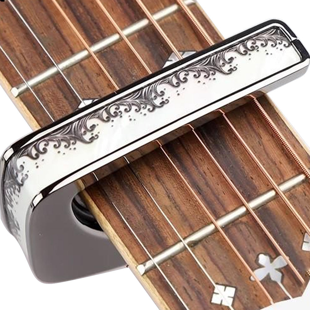 Thalia Capos ギターカポタスト Black Chrome White Pearl Waves TH-CB201-01