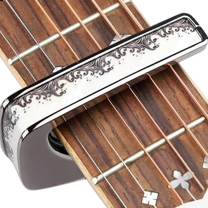 Thalia Capos ギターカポタスト Black Chrome White Pearl Waves TH-CB201-01