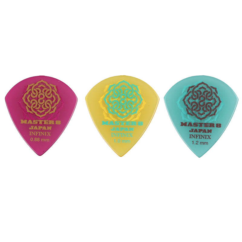 MASTER 8 JAPAN ギター ピック JAZZ III XL 0.88mm 1.0mm 1.2mm ジャズタイプ 9種各1枚計