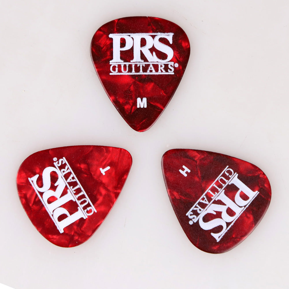 PRS セルロイド ギターピック 4パターン (ホワイトパール/アバロン/レッドトータス/トータス)