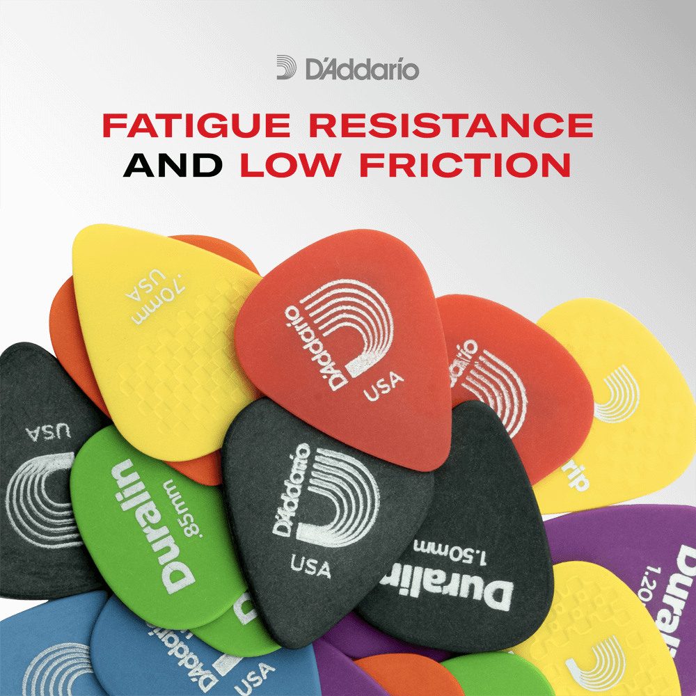 D'Addario DuraGrip ピック ティアドロップ 10枚入り