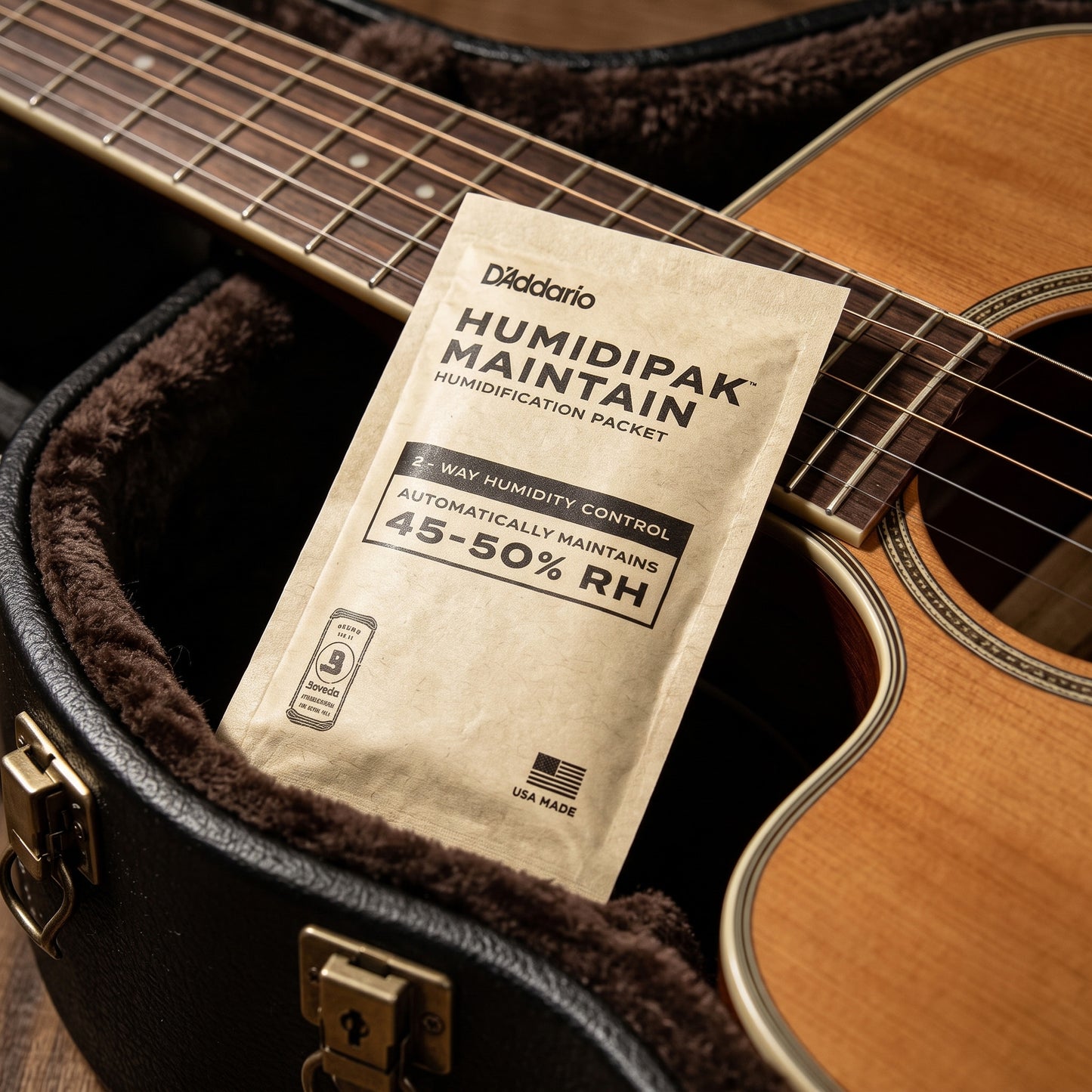 D'Addario Humidipak Maintain PW-HPRP-24 ギター用湿度コントロールパック 小分け販売 1枚 2枚 3枚 6枚