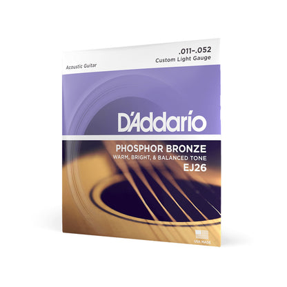 D'Addario EJシリーズ Phosphor Bronze アコースティックギター弦 EJ15 EJ16 EJ26