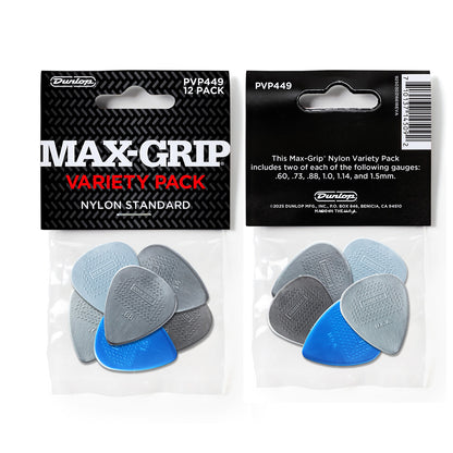 Jim Dunlop PVP449 Max-Grip ピック 12枚セット