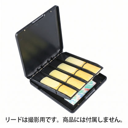 九野 くノ  KUNO KR-901 兼用リードケース マットブラック・ゴムバンド固定・8枚収納