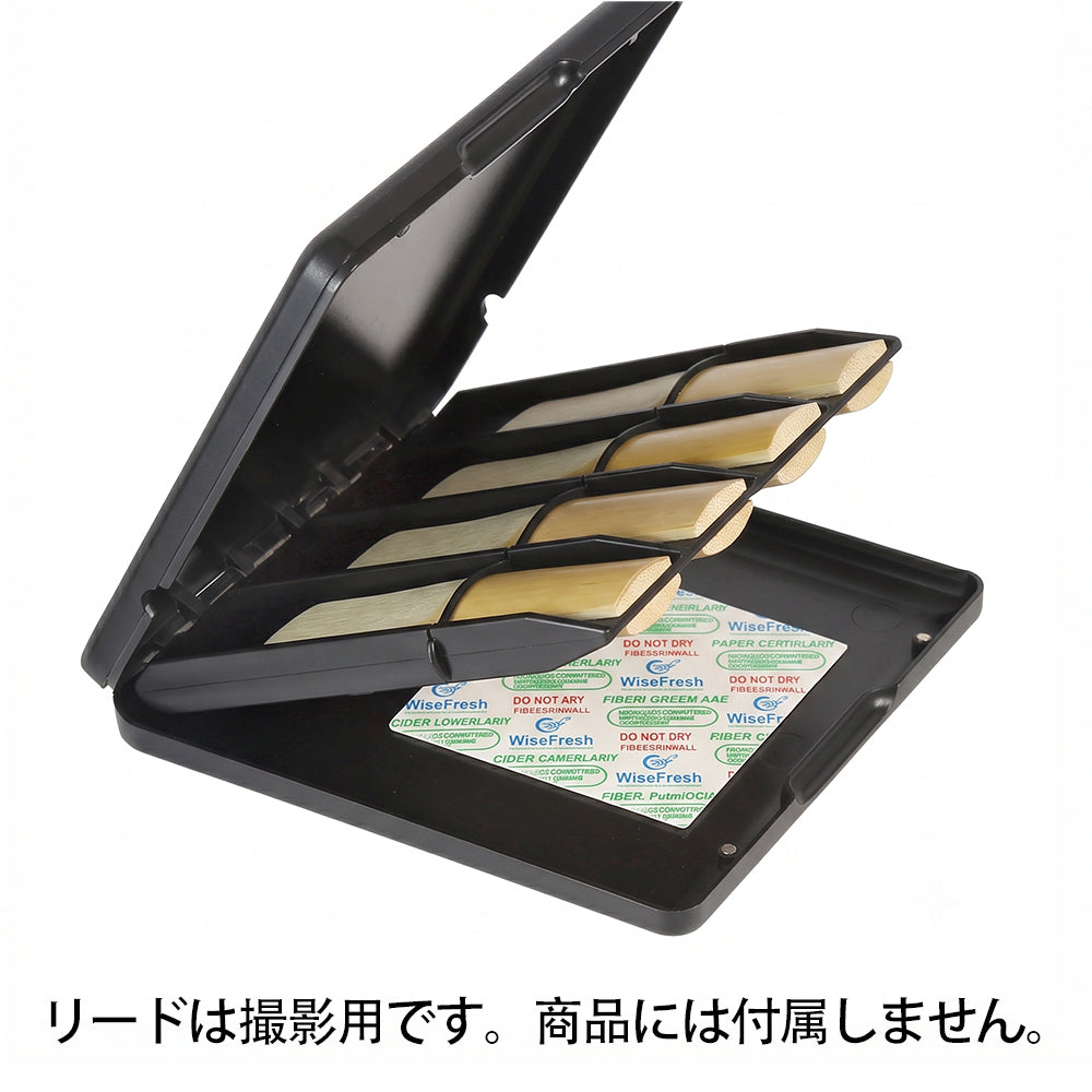 九野 くノ  KUNO KR-901 兼用リードケース マットブラック・ゴムバンド固定・8枚収納