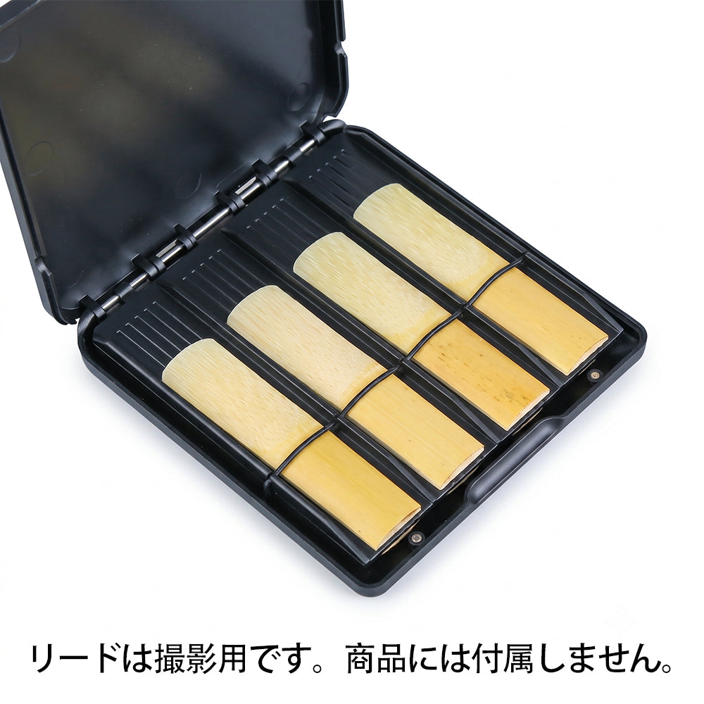 九野 くノ  KUNO KR-901 兼用リードケース マットブラック・ゴムバンド固定・8枚収納