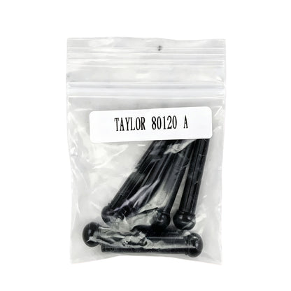 Taylor 80120 ブラック ブリッジピン 6本セット アコースティックギター用