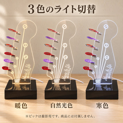 KIZAI ギターピックホルダー ピック収納 ディスプレイスタンド 卓上 コレクション展示用