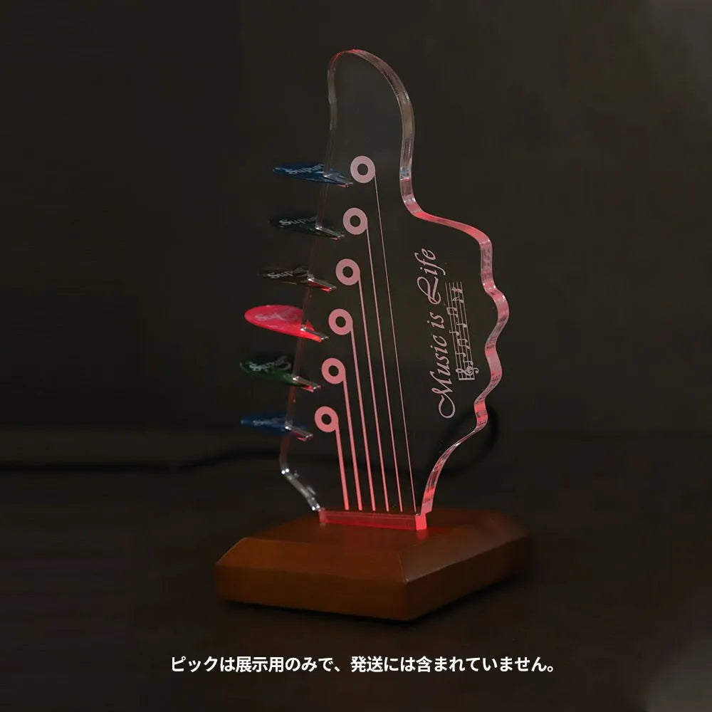 KIZAI ギターピックホルダー ピック収納 ディスプレイスタンド 卓上 コレクション展示用