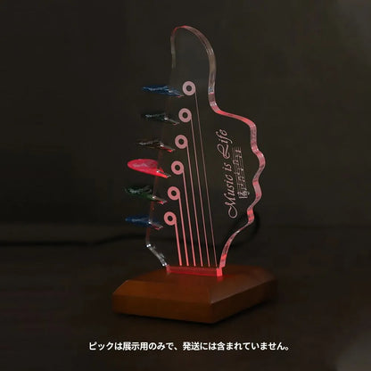 KIZAI ギターピックホルダー ピック収納 ディスプレイスタンド 卓上 コレクション展示用