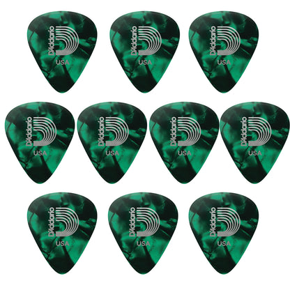 D'addario ダダリオ グリーンセルロイド ギターピック 4種類の厚さ 1CGP2/4/6/7