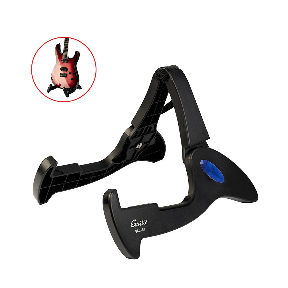 Guitto GGS-01 エイリアンウサギ ギタースタンド 折りたたみA型 安定性と耐久性