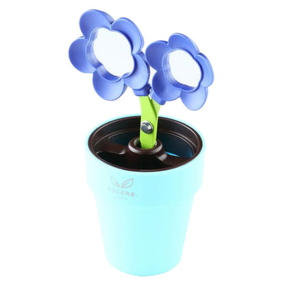 NIKKEN ニッケン刃物 COCONE緑の葉と花の形の小さなハサミLE-20G/FL-20P