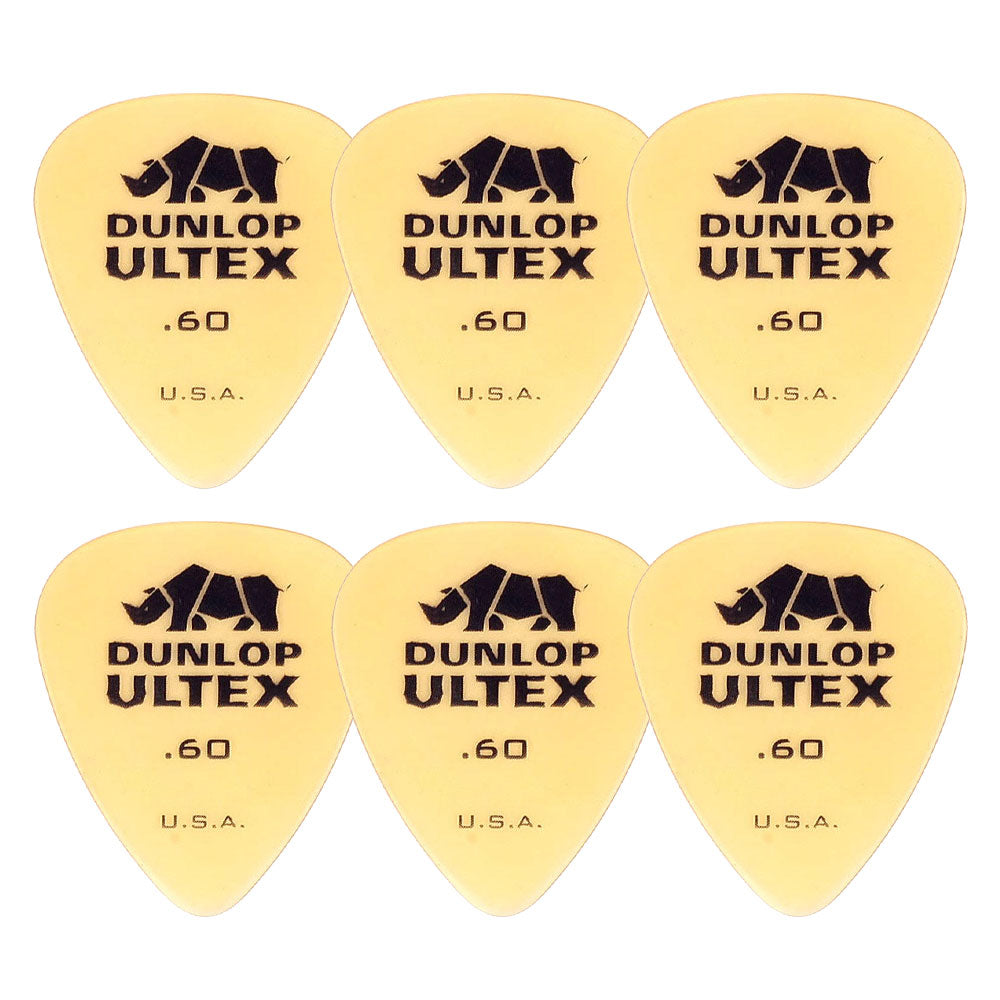 Jim Dunlop ジム ダンロップ 421R-◯◯  ギターピック ライノ スタンダード 透明イエロー 6枚入り