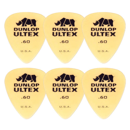 Jim Dunlop ジム ダンロップ 421R-◯◯  ギターピック ライノ スタンダード 透明イエロー 6枚入り