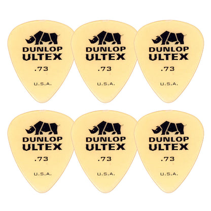 Jim Dunlop ジム ダンロップ 421R-◯◯  ギターピック ライノ スタンダード 透明イエロー 6枚入り