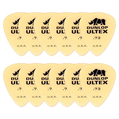Jim Dunlop ジム ダンロップ 421R-◯◯  ギターピック ライノ スタンダード 透明イエロー 12枚入り
