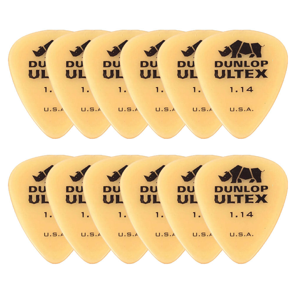 Jim Dunlop ジム ダンロップ 421R-◯◯  ギターピック ライノ スタンダード 透明イエロー 12枚入り