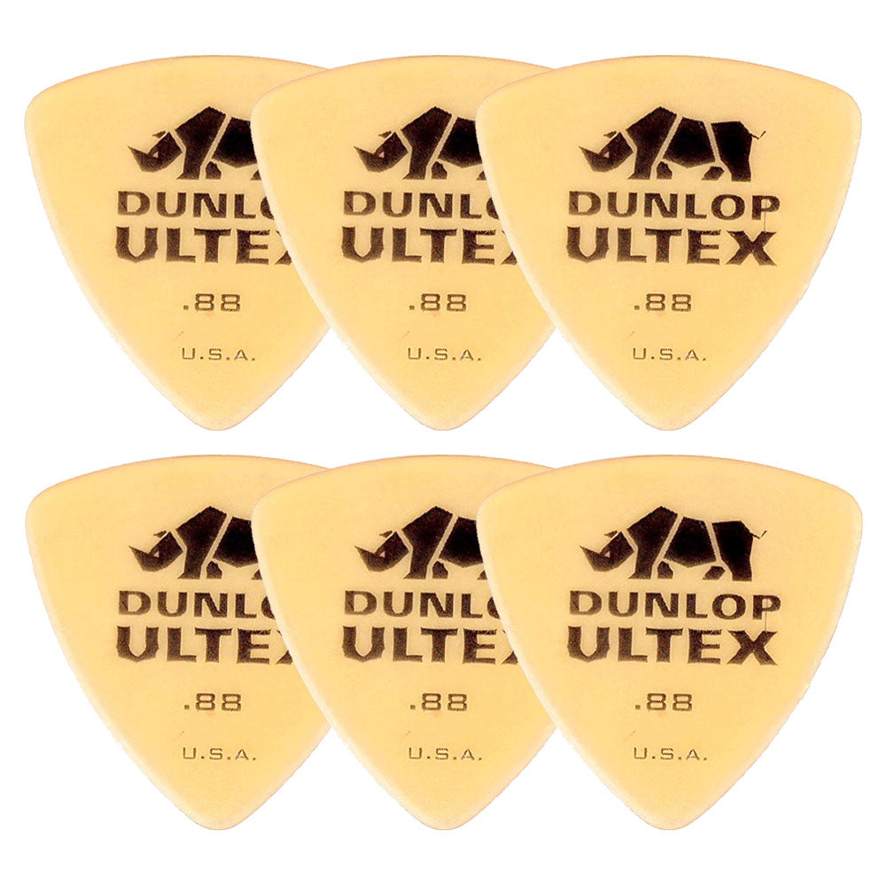 Jim Dunlop ジム ダンロップ 426R-◯◯ ギターピック ライノトライアングル 透明イエロー 6枚入り