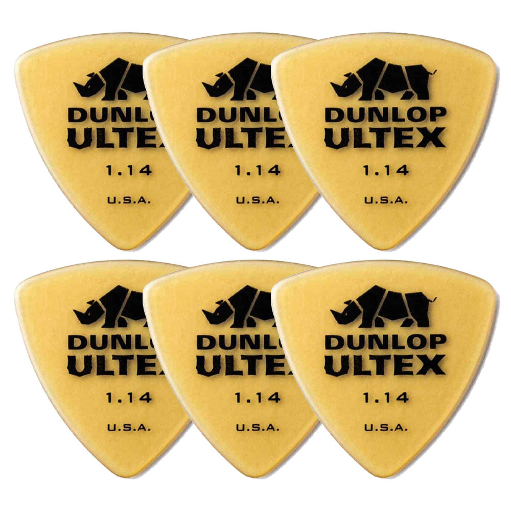 Jim Dunlop ジム ダンロップ 426R-◯◯ ギターピック ライノトライアングル 透明イエロー 6枚入り