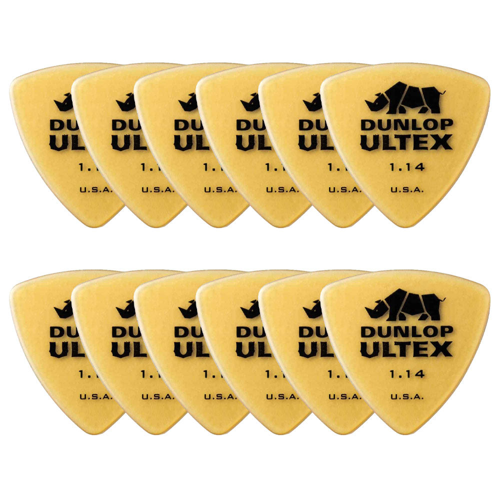 Jim Dunlop ジム ダンロップ 426R-◯◯ ギターピック ライノトライアングル 透明イエロー 12枚入り