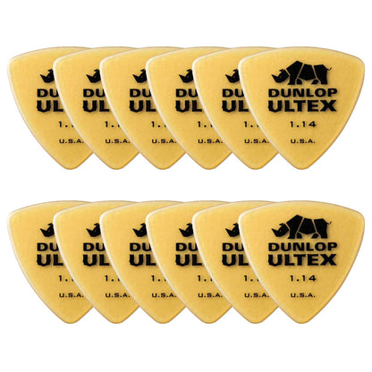 Jim Dunlop ジム ダンロップ 426R-◯◯ ギターピック ライノトライアングル 透明イエロー 12枚入り