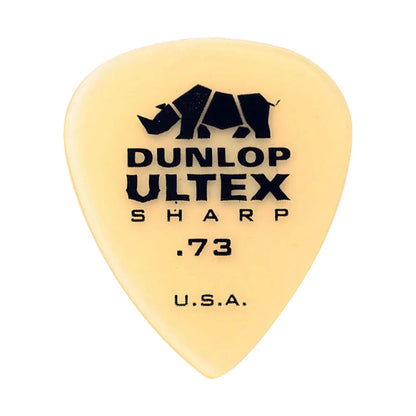 Jim Dunlop ジム ダンロップ 433R-◯◯ ギターピック ライノホーン先端 透明イエロー 1枚入り
