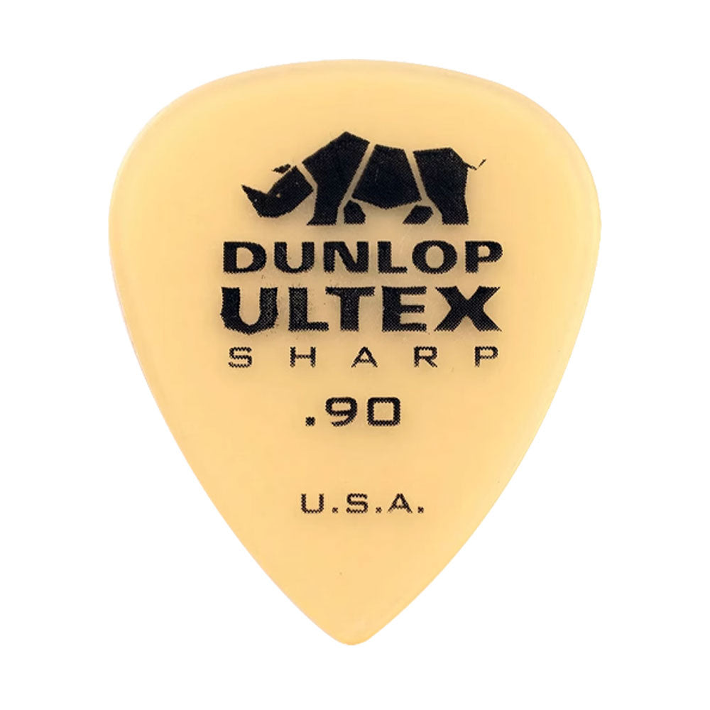 Jim Dunlop ジム ダンロップ 433R-◯◯ ギターピック ライノホーン先端 透明イエロー 1枚入り