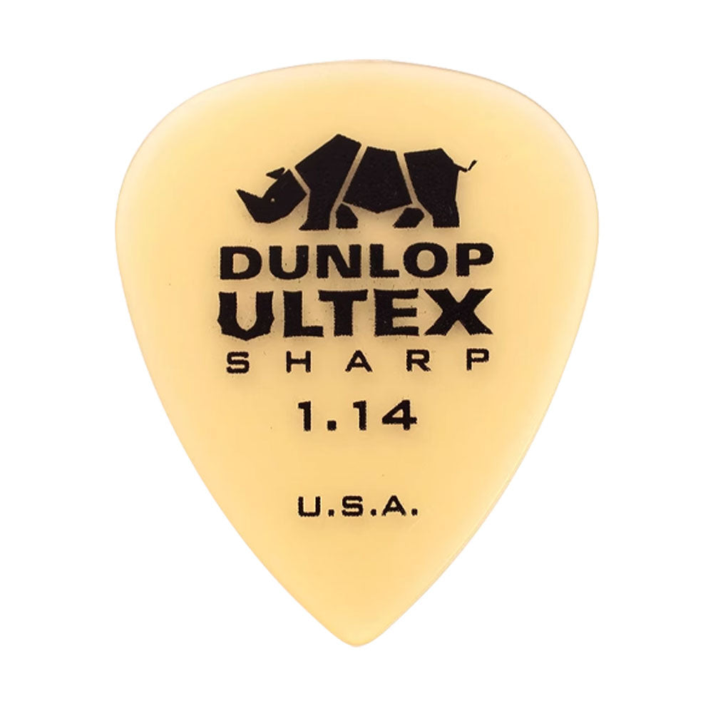 Jim Dunlop ジム ダンロップ 433R-◯◯ ギターピック ライノホーン先端 透明イエロー 1枚入り