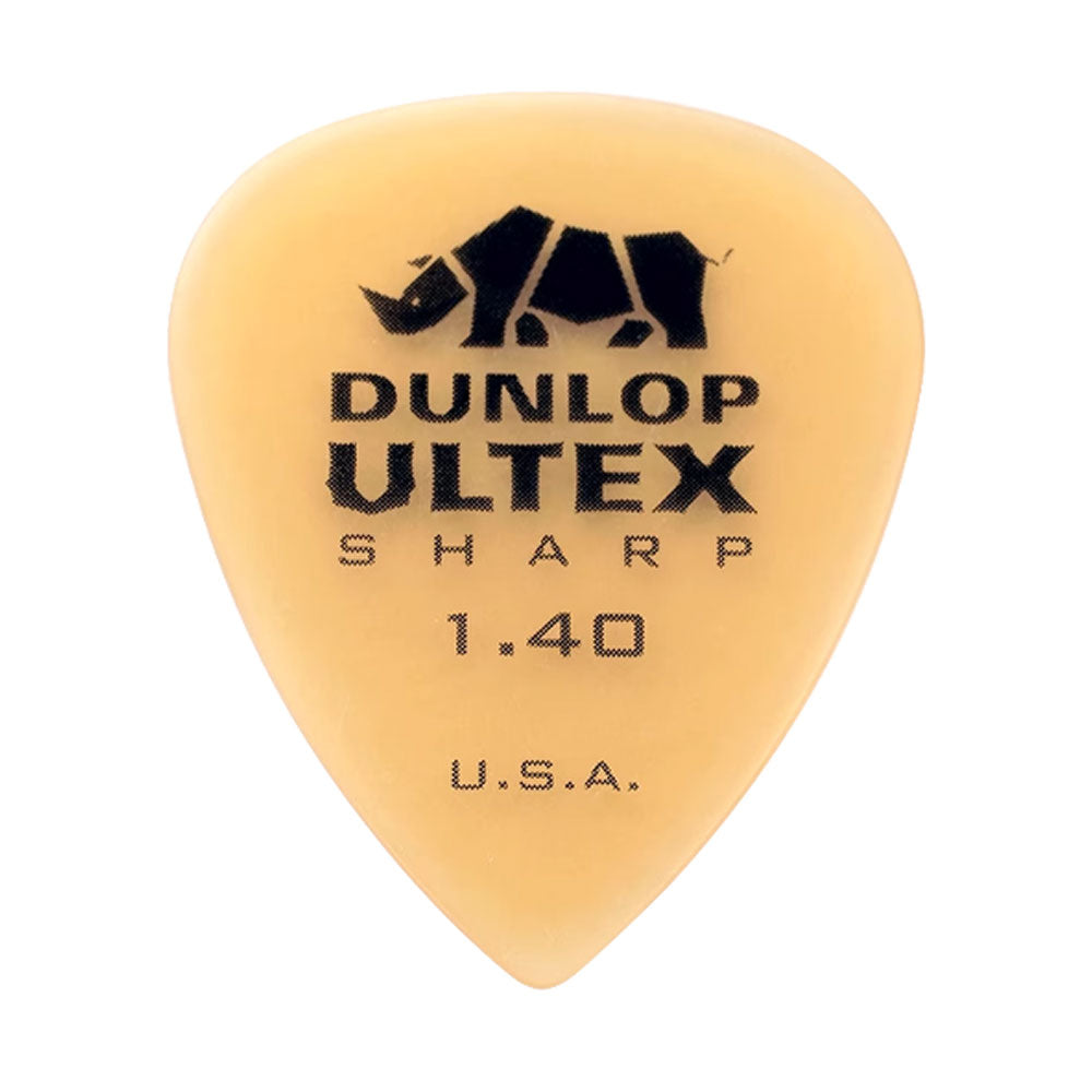 Jim Dunlop ジム ダンロップ 433R-◯◯ ギターピック ライノホーン先端 透明イエロー 1枚入り