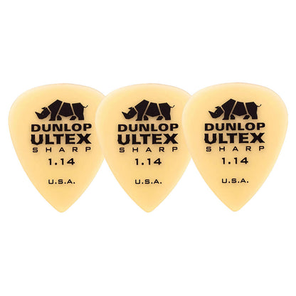 Jim Dunlopジム ダンロップ 433R-◯◯ ギターピック ライノホーン先端 透明イエロー 3枚入り