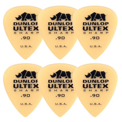 Jim Dunlop ジム ダンロップ 433R-◯◯ ギターピック ライノホーン先端 透明イエロー 6枚入り
