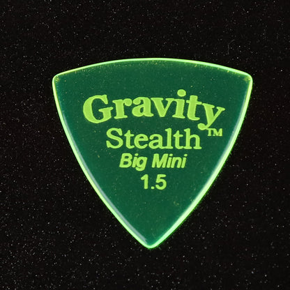 Gravity グラビティStealth Big MiniギターピックGSSB15P  fluorescent green1枚入り