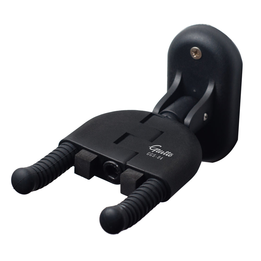 Guitto ギターハンガー 壁掛け GGS-04 自動ロック式・折りたたみ可能 ギタースタンド 省スペース ギターフック